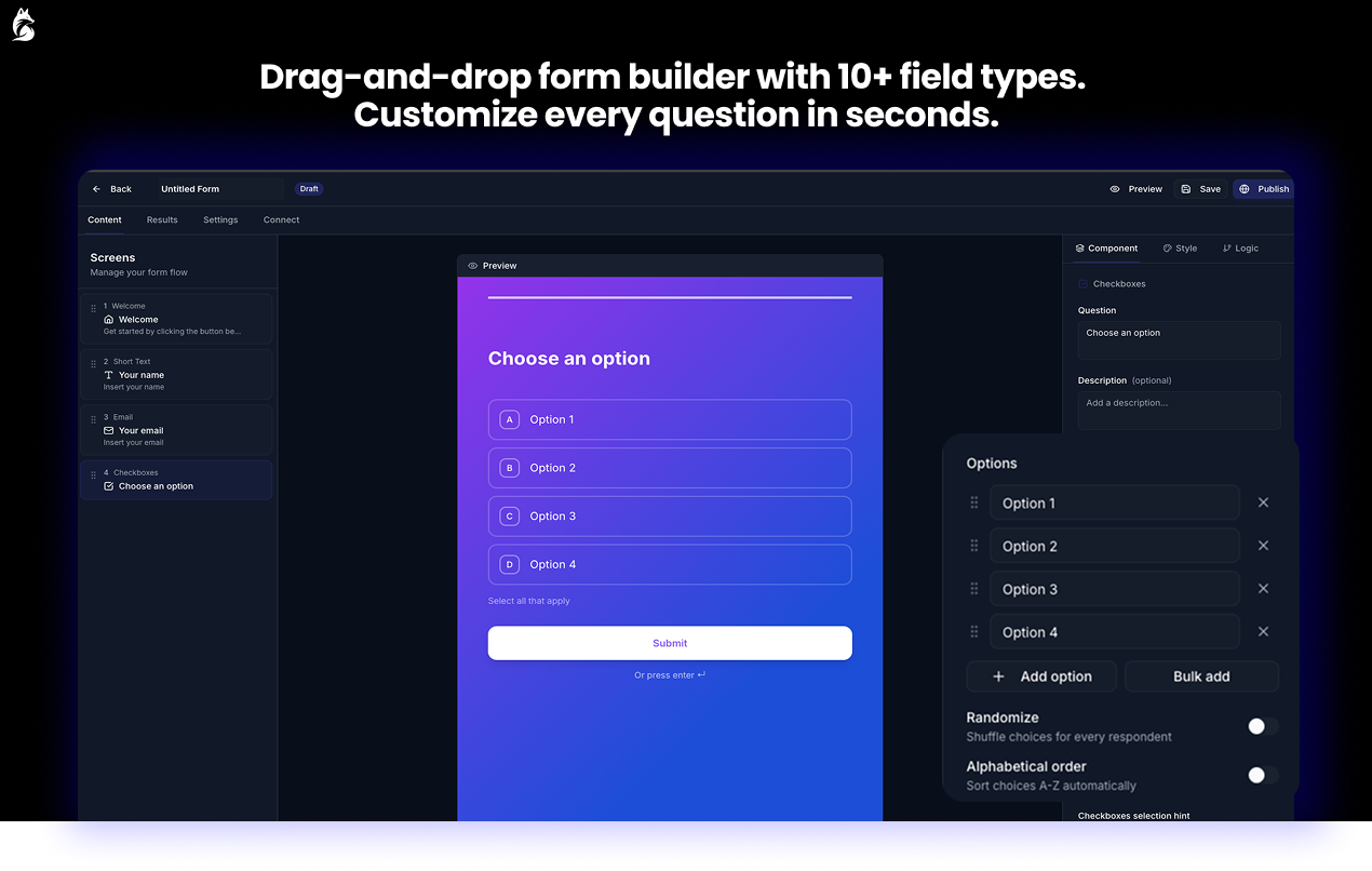 FoxForm - Screenshot 3 showing product features and functionality