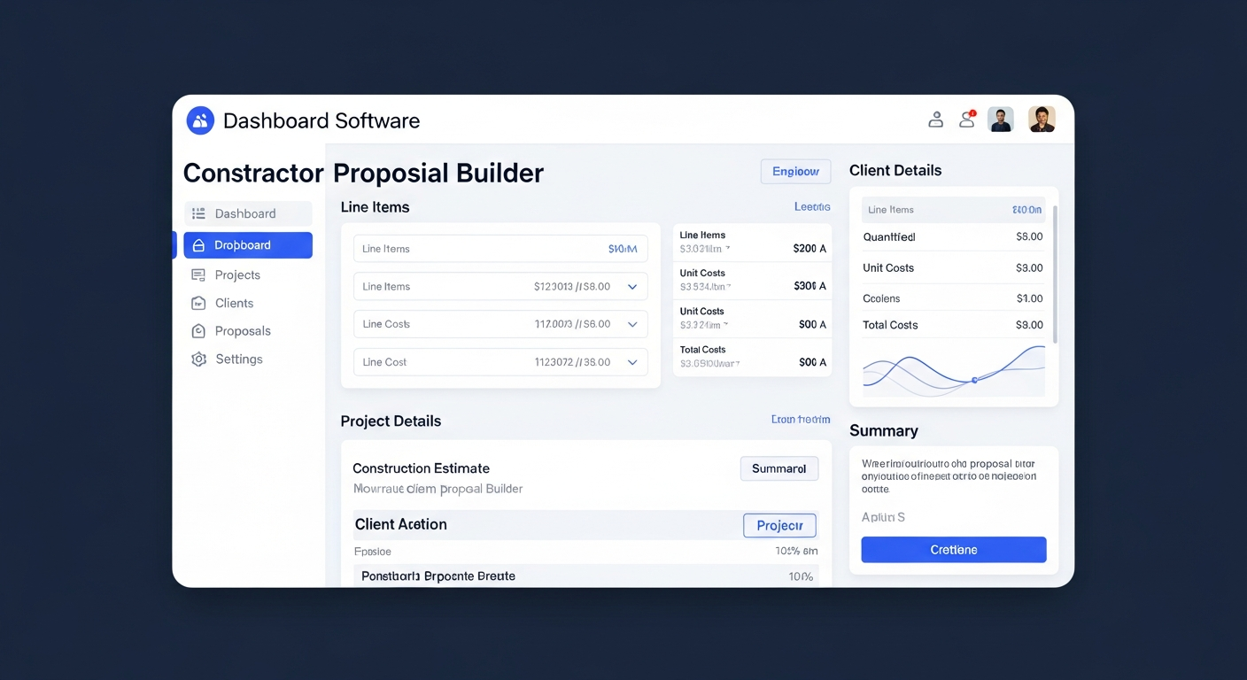 ProProposal - Main product screenshot demonstrating key features and user interface