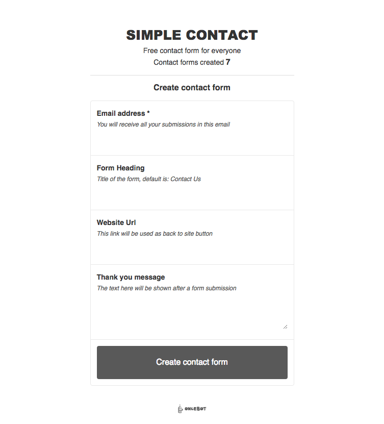 Simple Contact