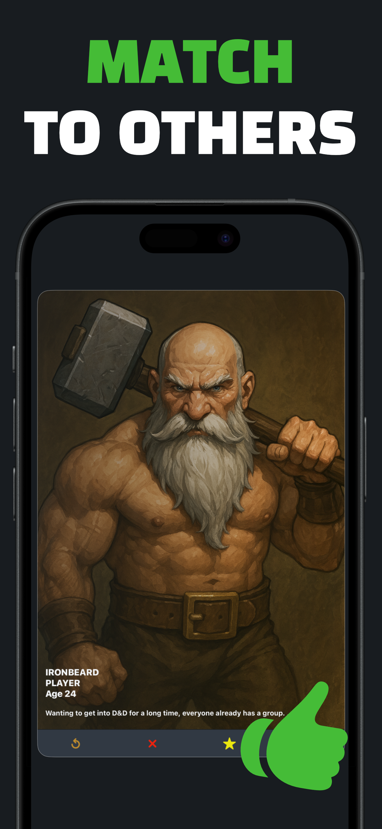 HeroHub - Tinder for D&D media 5