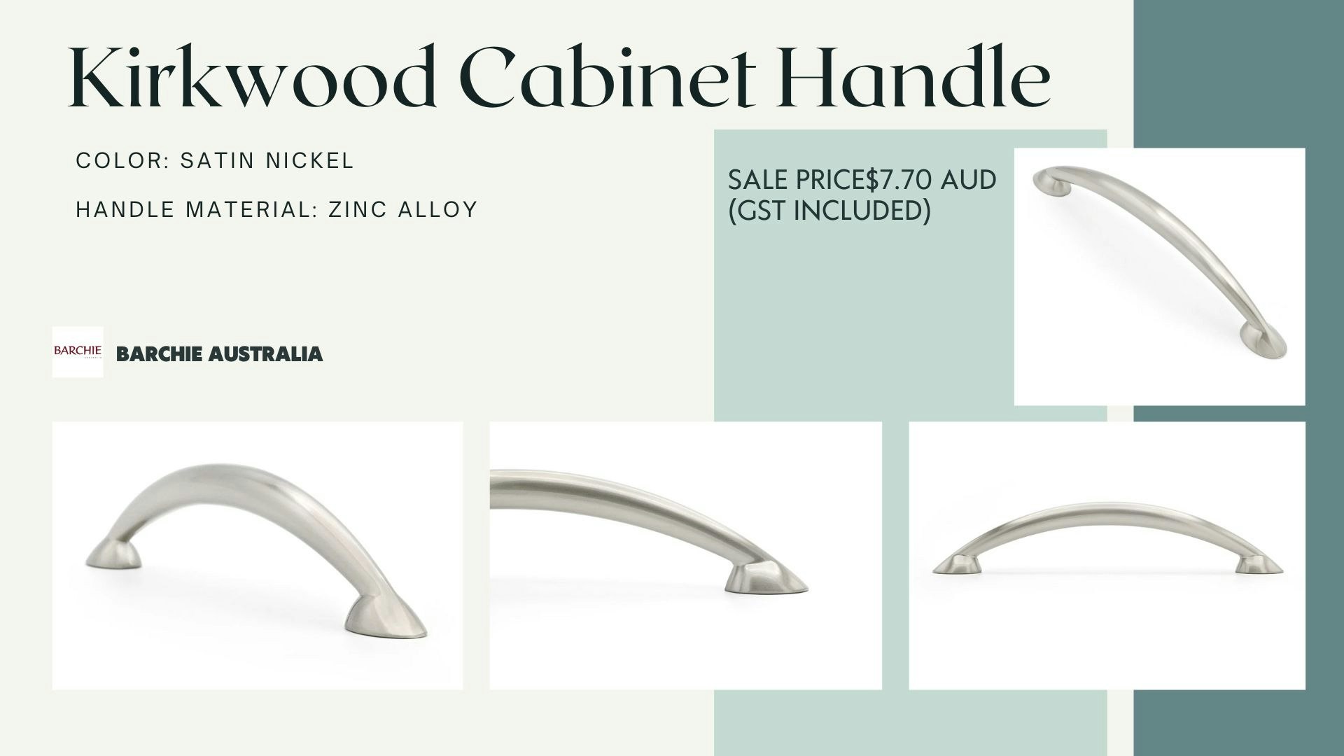 Kirkwood Cabinet Handle - Product Hunt launch logo and brand identity