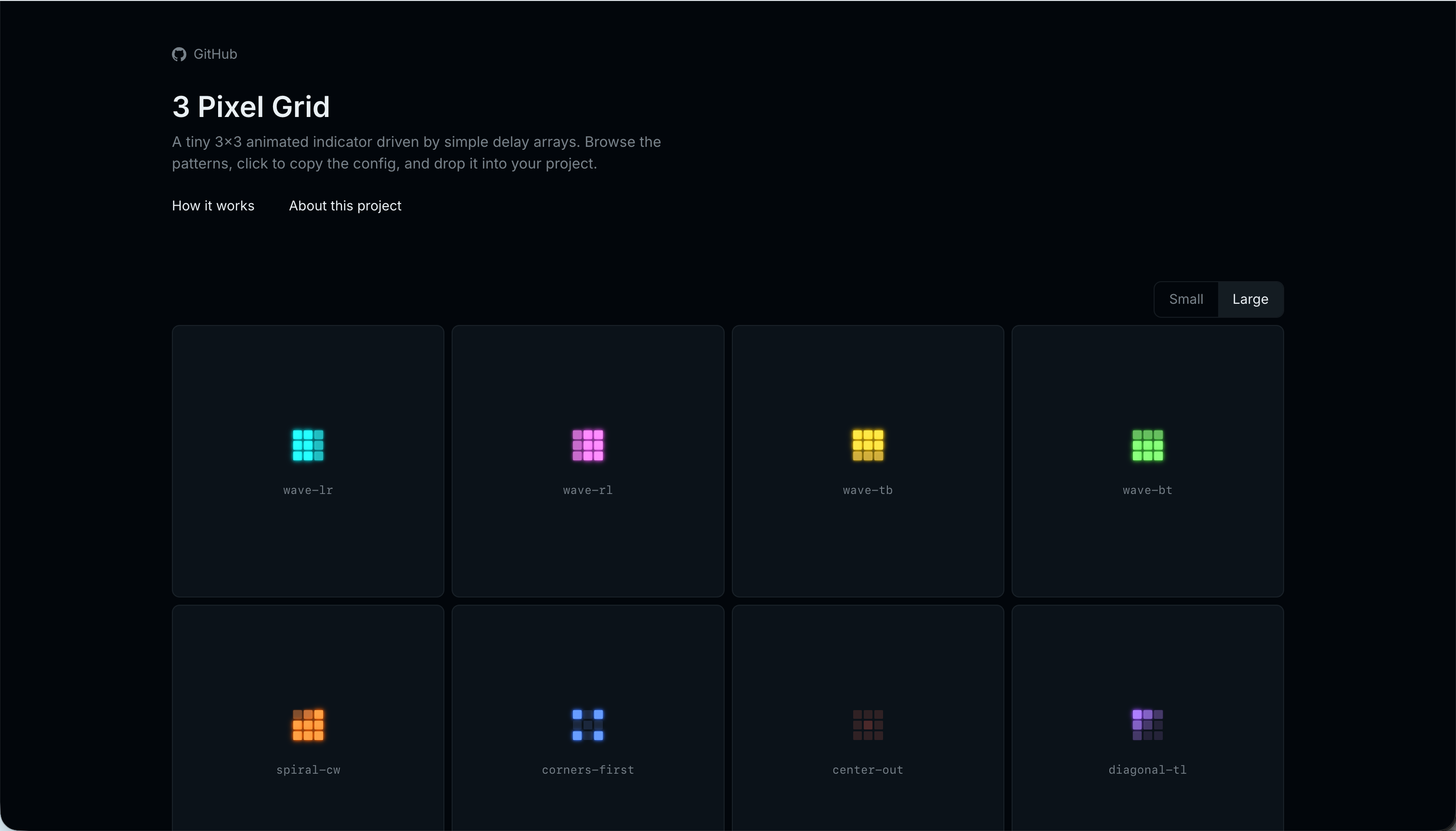 The 3 Pixel Grid - Main product screenshot demonstrating key features and user interface