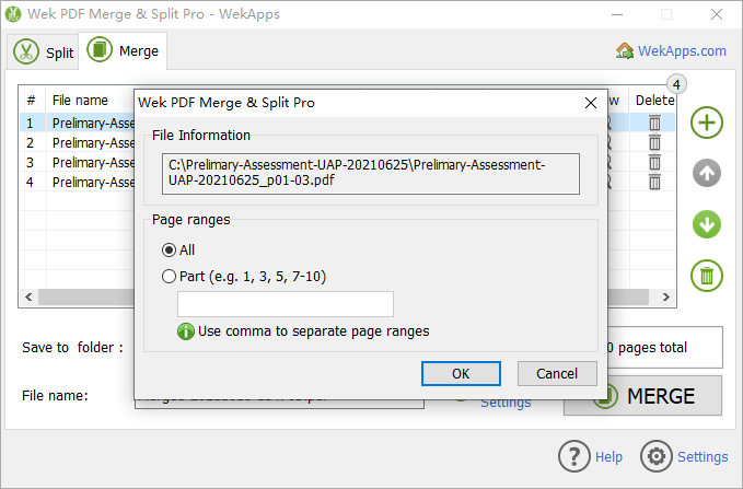 WekApps PDF Merge & Split Pro gallery image