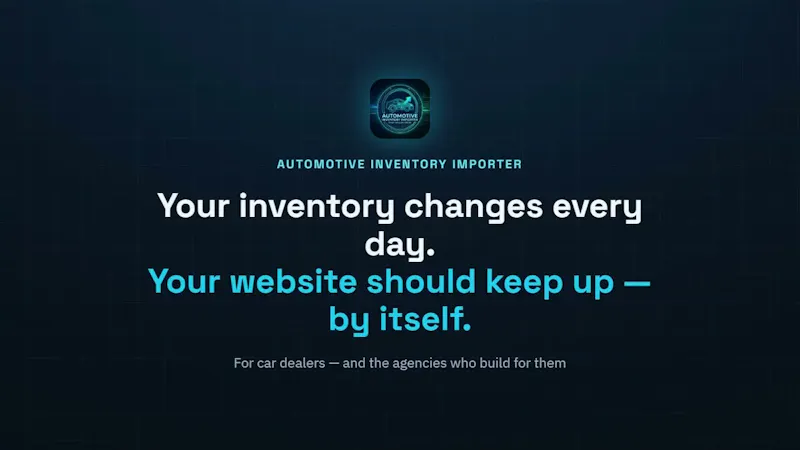 Automotive Inventory Importer screenshot 1 (video preview)