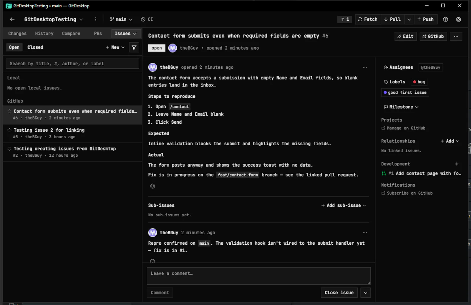 GitDesktop screenshot 3