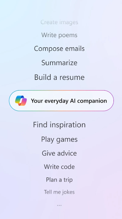 Microsoft Copilot voor Android - Ontmoet je dagelijkse AI -metgezel voor werk en leven media 5