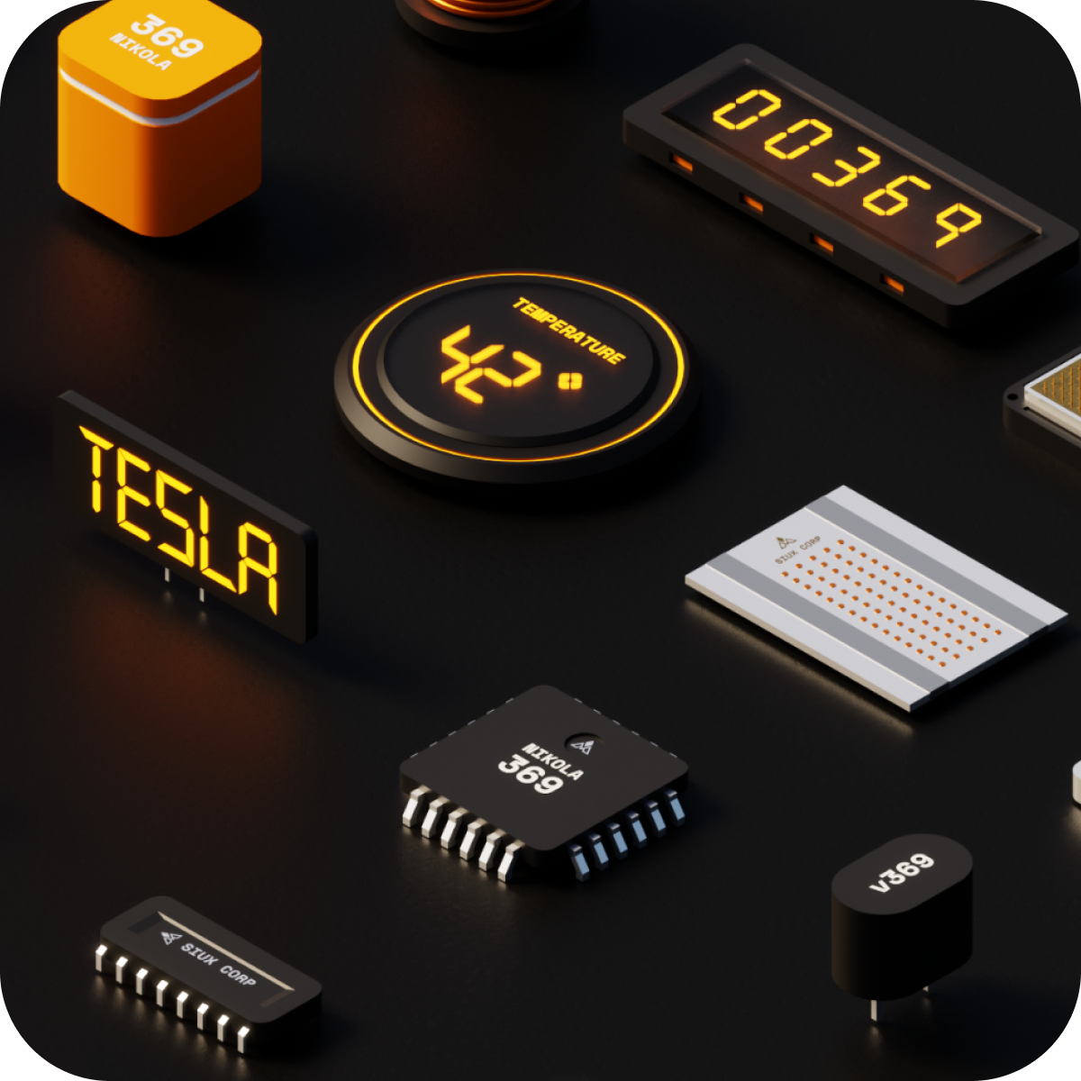 Polychips V2 - Microchips 3D
