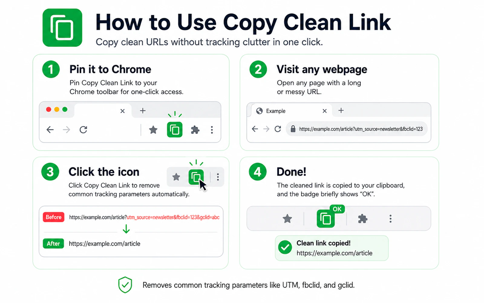 Copy Clean Link screenshot 1