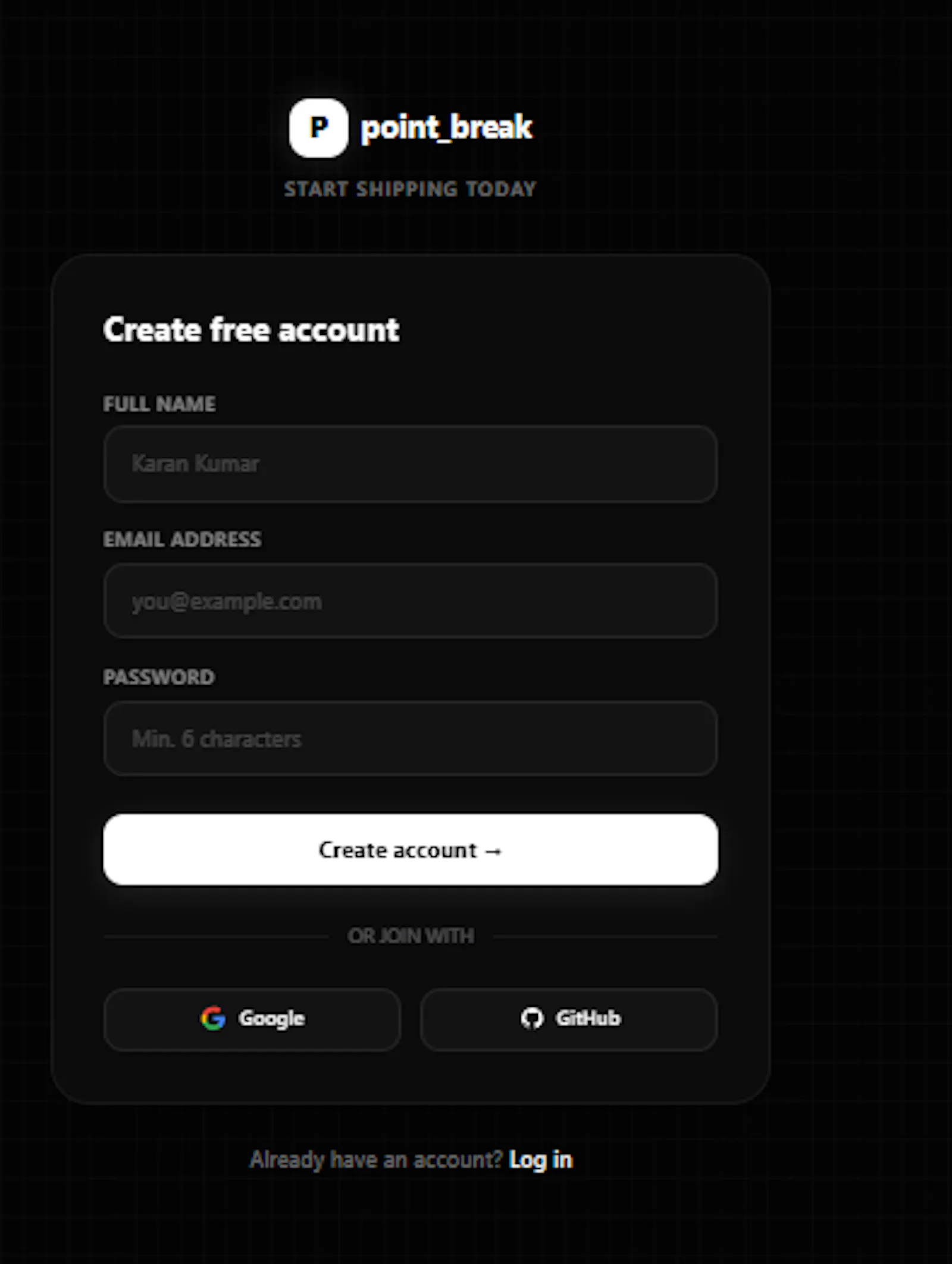 Point_break — Next.js SaaS Starter Kit screenshot 3