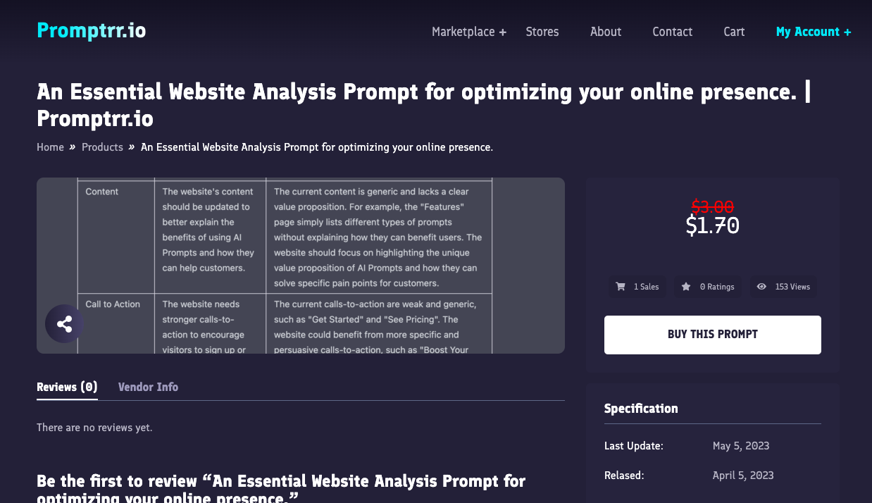 PROMPTRR - AI PROMPTACKEPLACE - ขายและซื้อ AI Prompts - Chatgpt, Bard & Midjourney media 2