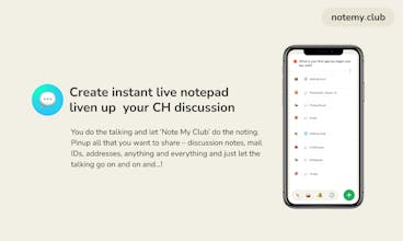 NoteMyClub for Clubhouse gallery image