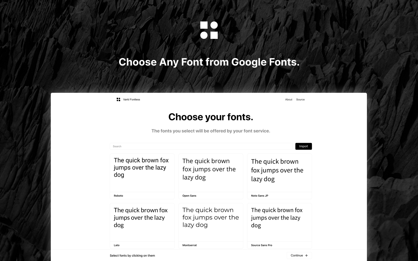 Fontless gallery image