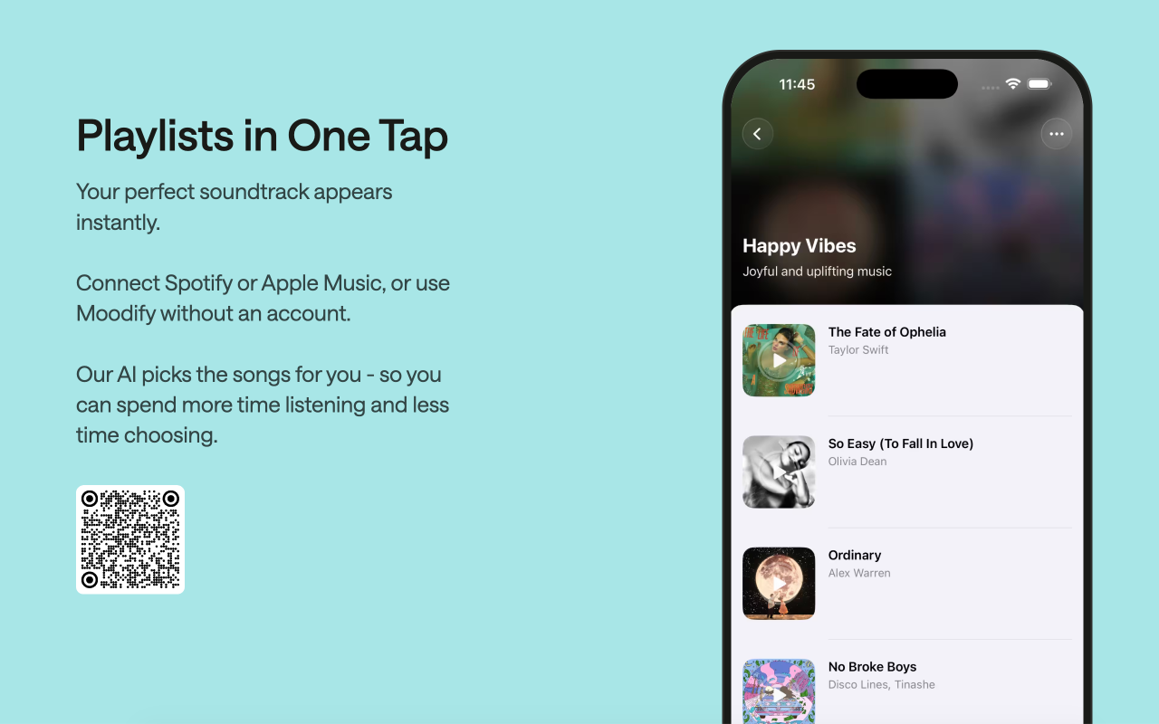 Moodify: Playlists That Fit! gallery image