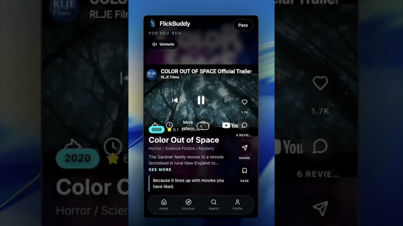 FlickBuddy screenshot 1 (video preview)