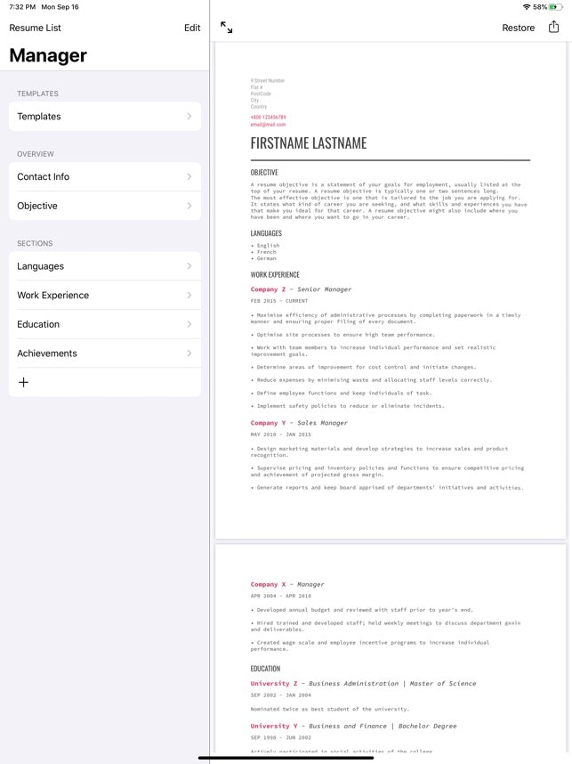 Professional Resume Builder gallery image