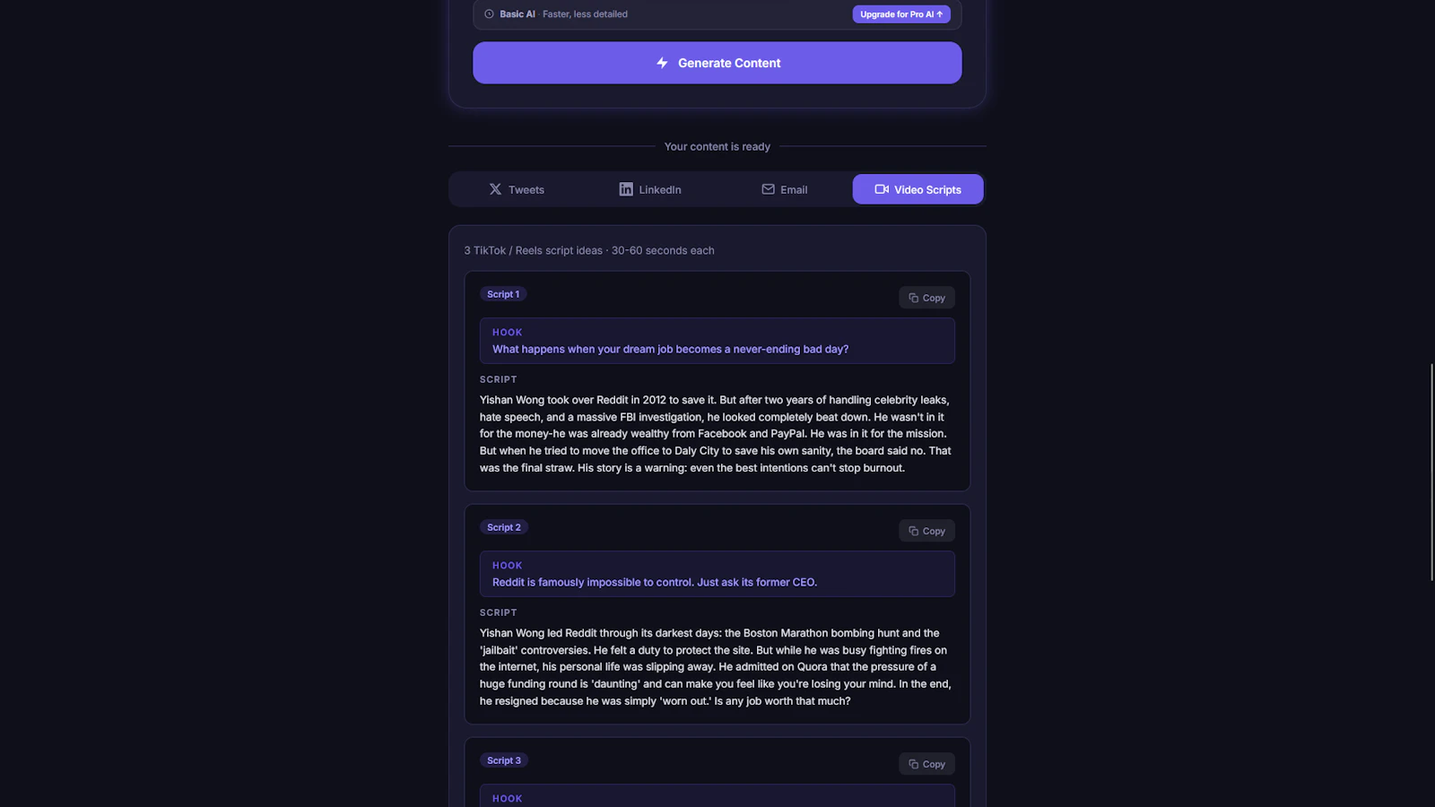 AI Content Repurposer screenshot 3