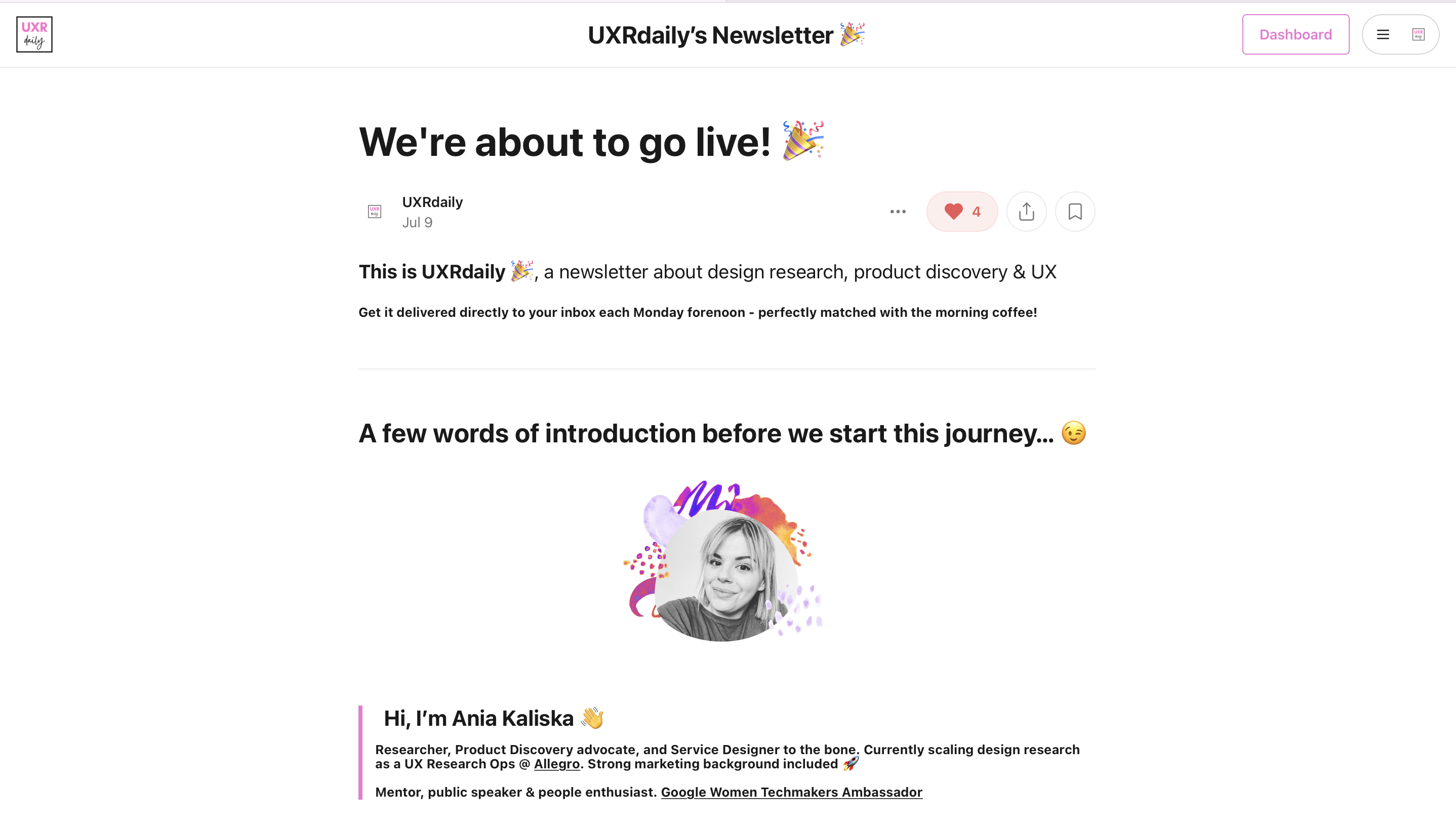 uxrdaily 뉴스 레터 미디어 1