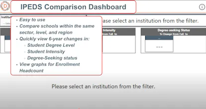 IPEDS Comparison Tool by Datatelligent gallery image