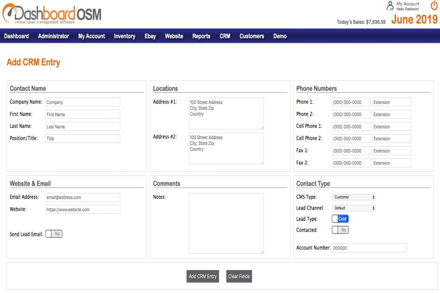 Dashboard OSM gallery image
