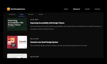 StartDesignSystem gallery image