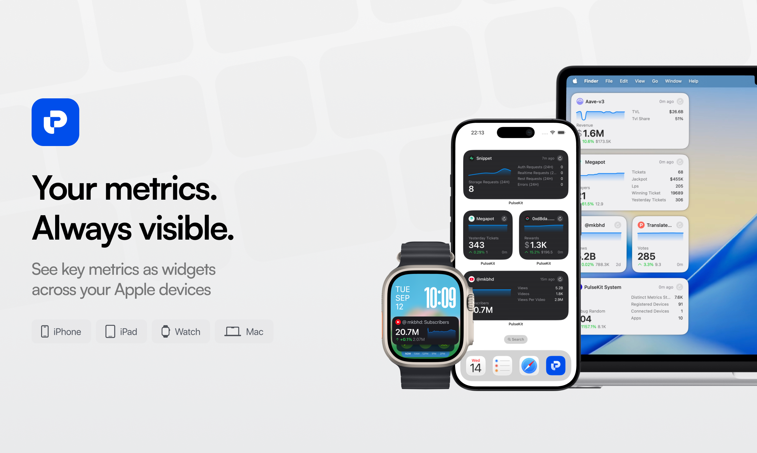PulseKit - Main product screenshot demonstrating key features and user interface