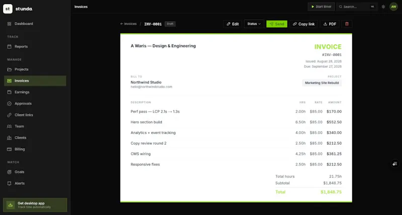 stunda app screenshot 7