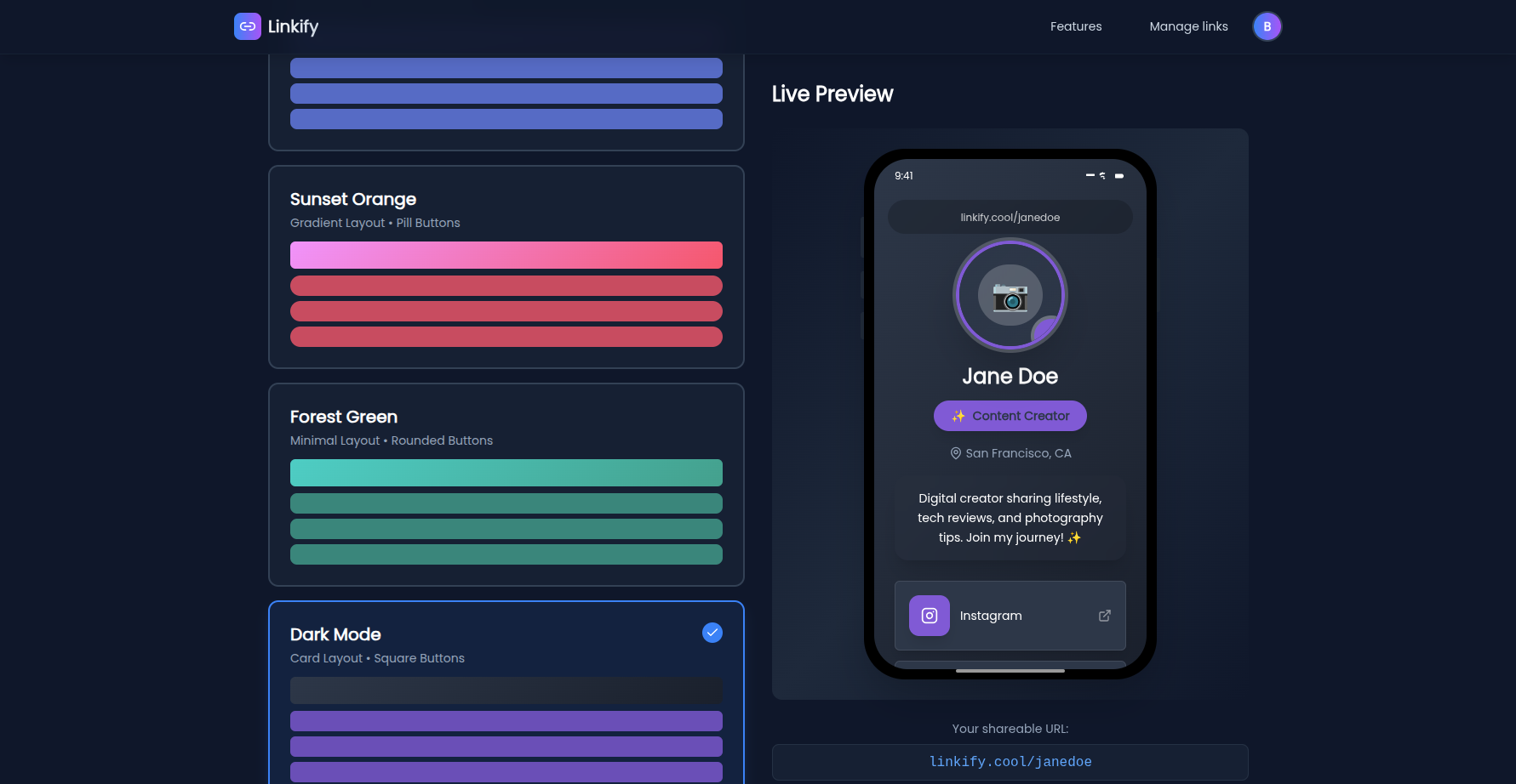 Linkify gallery image