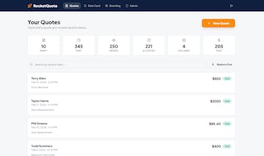 RocketQuote gallery image