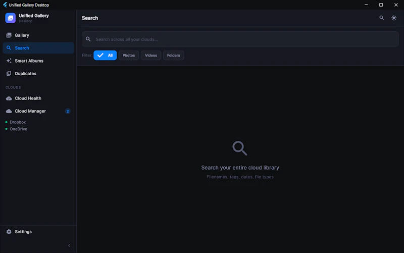 Unified Gallery Desktop  screenshot 1