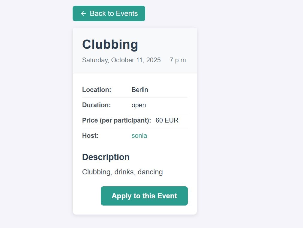 NextIsOnMe - A new event-based social app for casual meetups medya 3