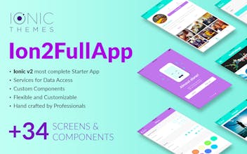 Ion2FullApp - Full Ionic 2 App Template gallery image