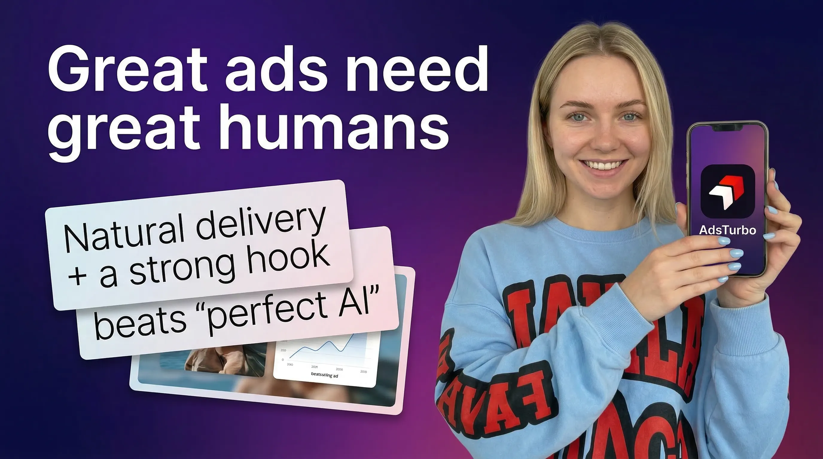 AdsTurbo: Create ads with AI actors that look truly human | Product Hunt