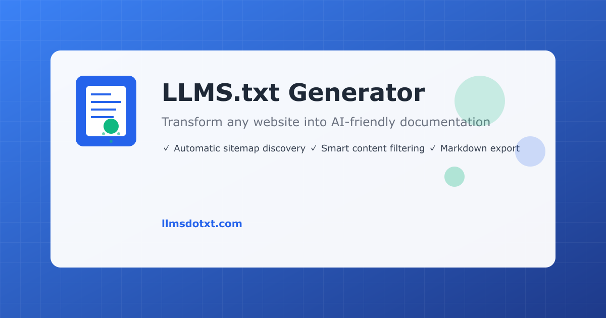 LLMS.txt Generator gallery image