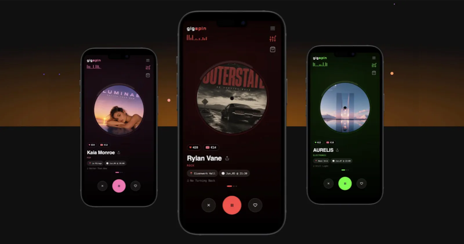 GigSpin screenshot 1