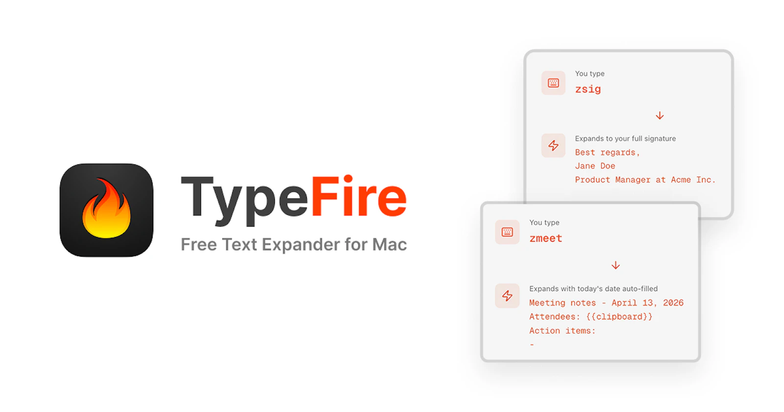 TypeFire screenshot 1