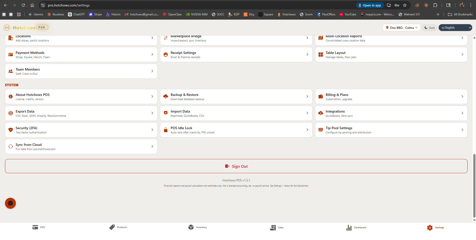 Hotchows POS & Bookkeeping gallery image