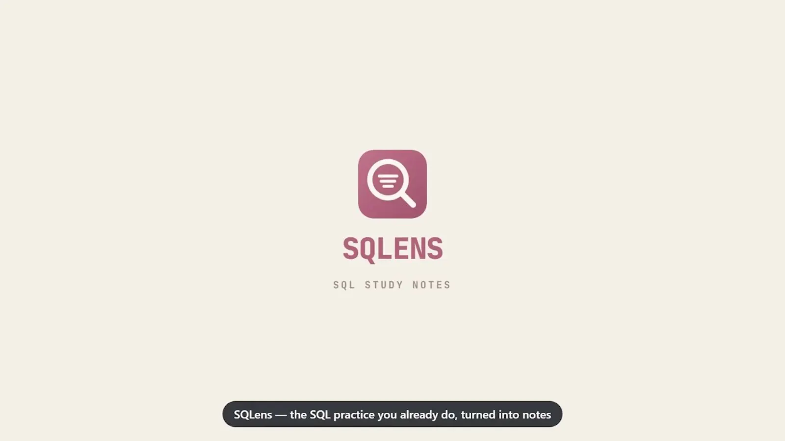 SQLens screenshot 1 (video preview)