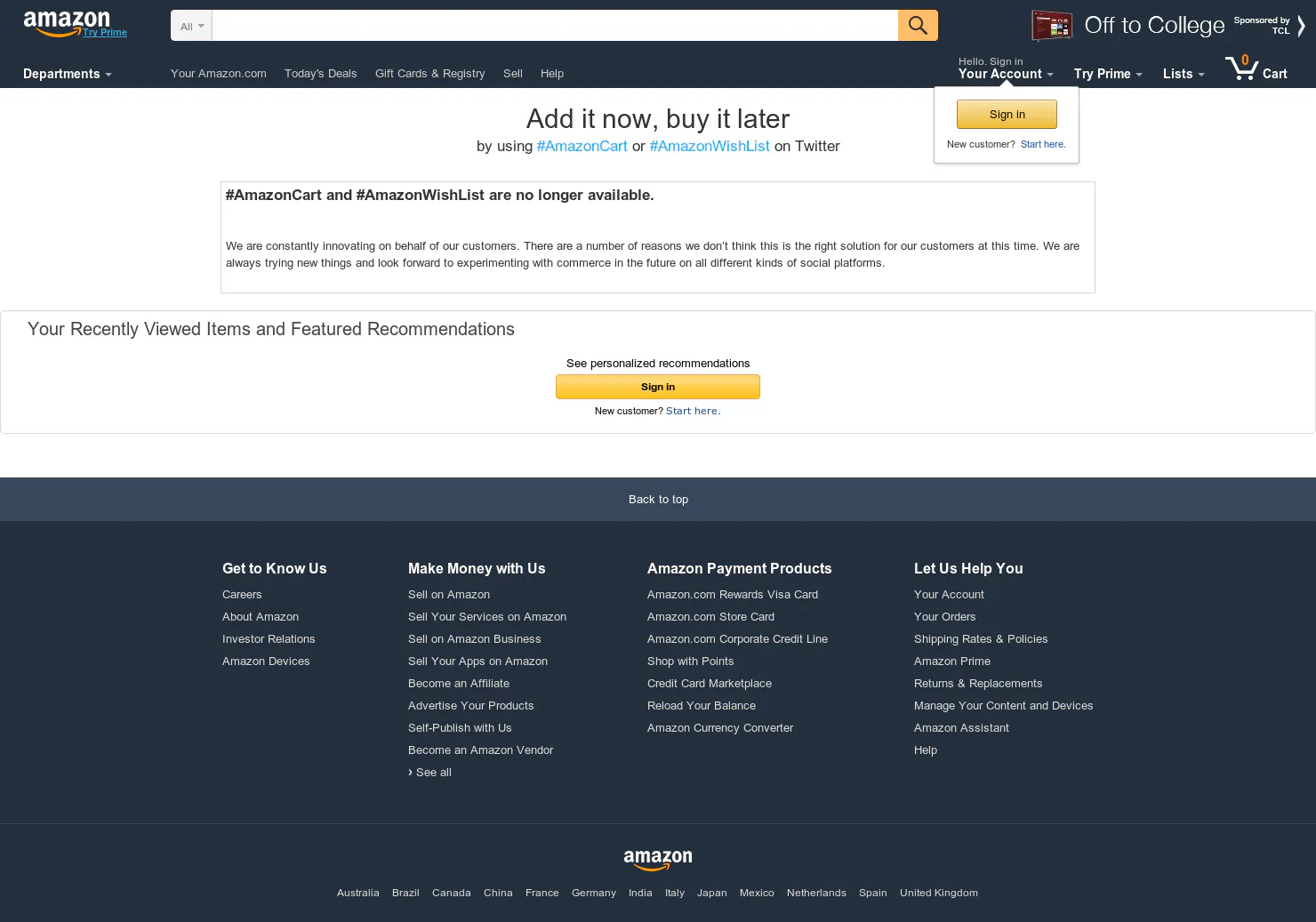 #AmazonCart