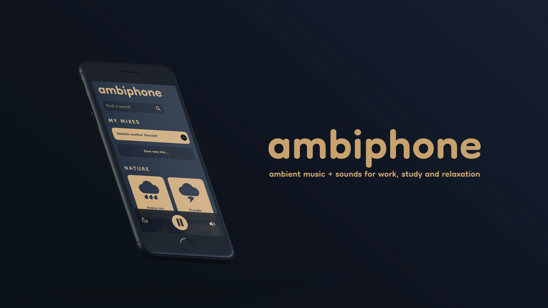 Ambiphone - No-Nonsense-Umgebungsmusik, Geräusche und weißes Geräusch Medien 1