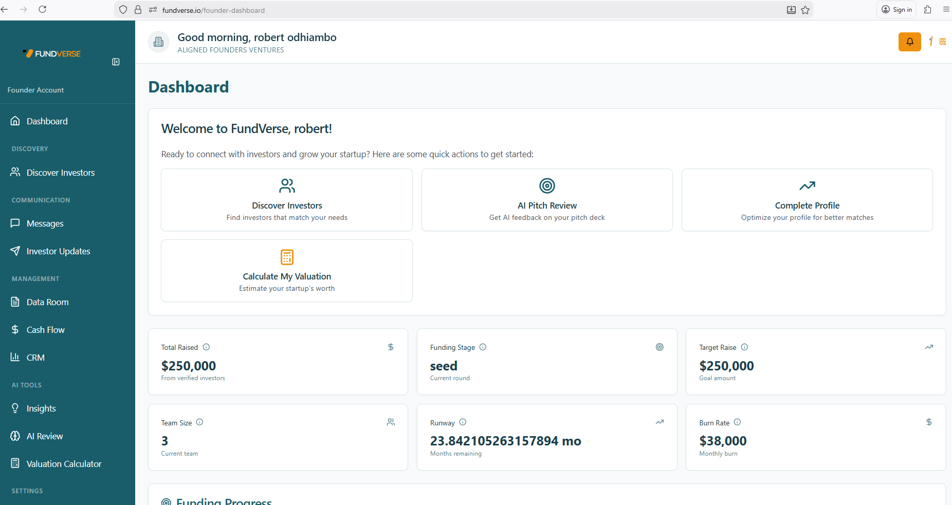 Fundverse - Screenshot 5 showing product features and functionality