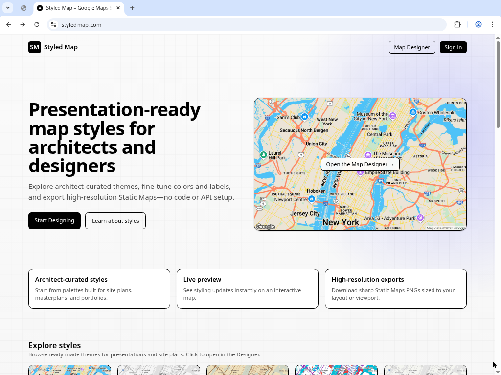 Mappa in stile media 1
