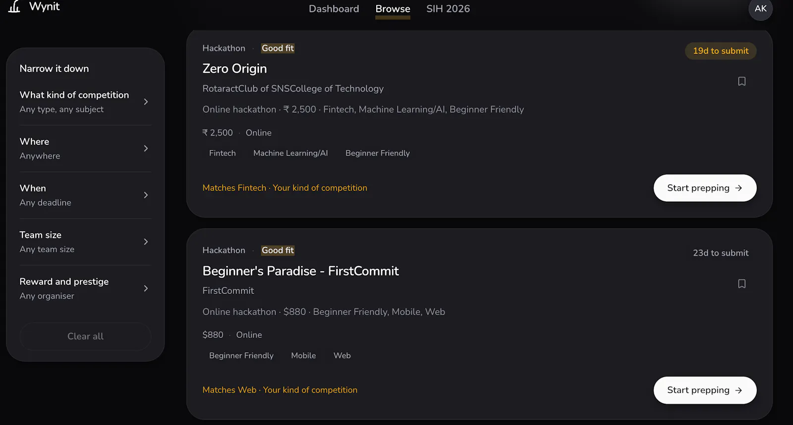 Wynit screenshot 3