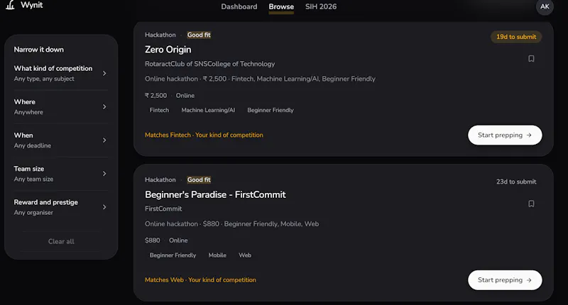 Wynit screenshot 3