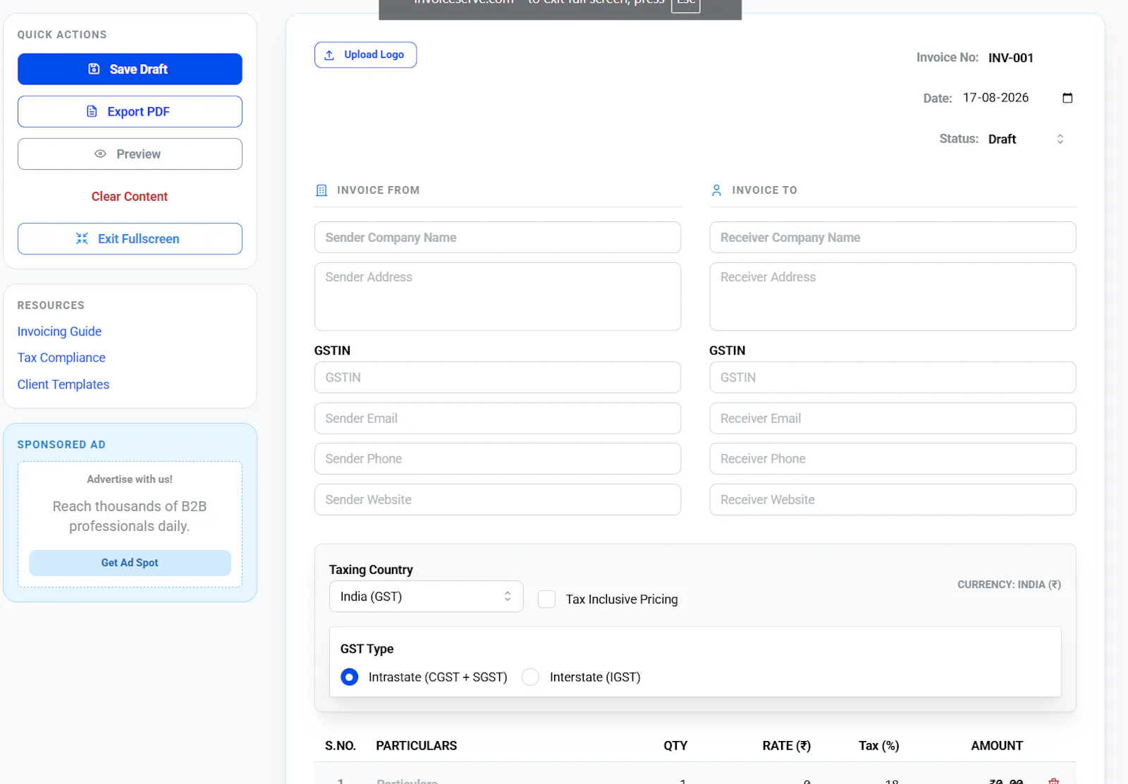 Invoice Serve screenshot 4