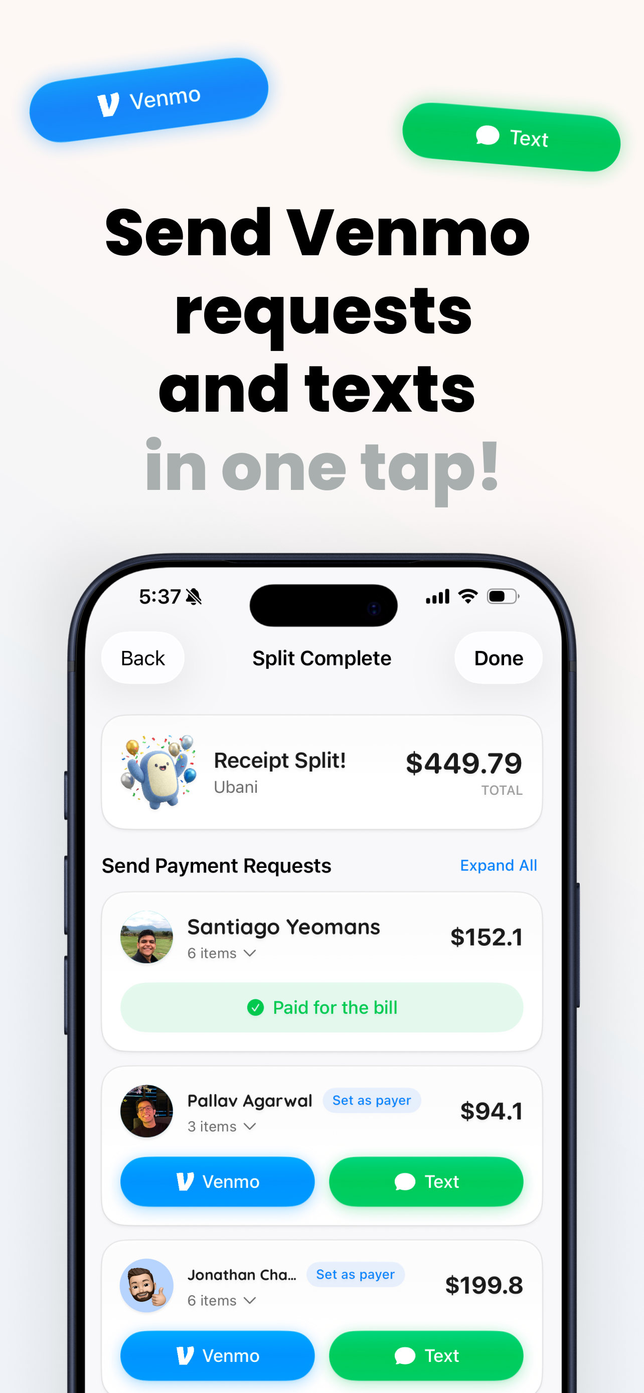 Checkify: #1 AI Bill Splitter - Screenshot 3 showing product features and functionality
