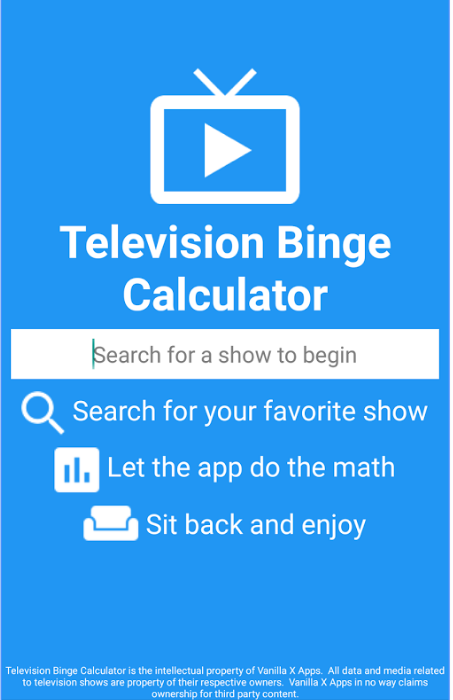Television Binge Calculator gallery image