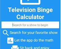 Television Binge Calculator media 3