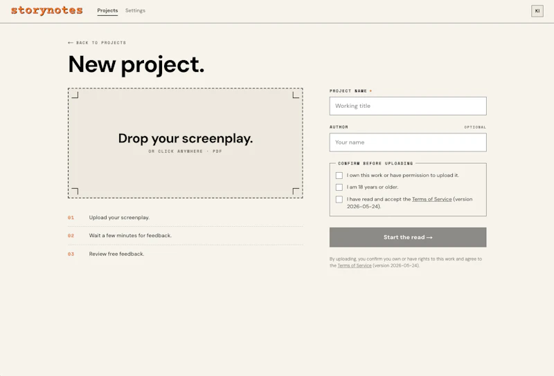 StoryNotes screenshot 1