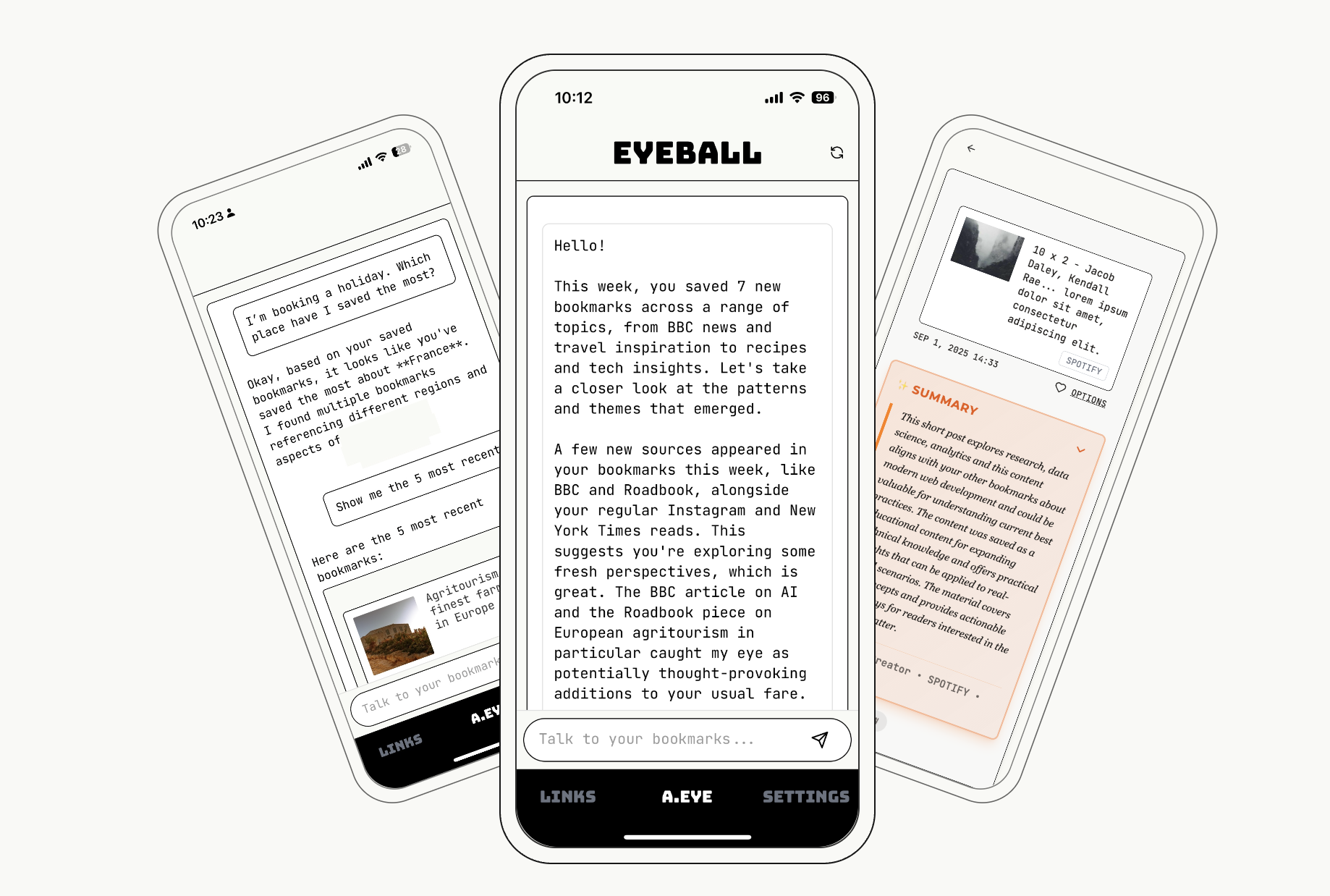 Eyeball — AI Links Tracker gallery image
