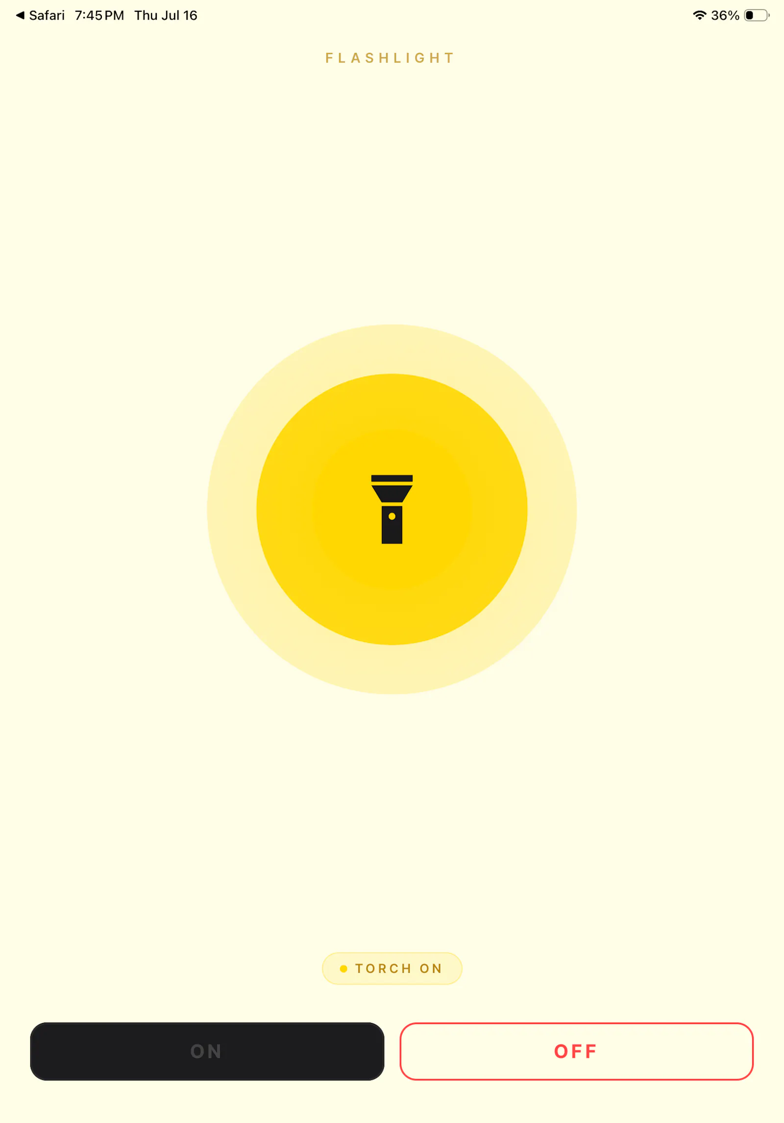 Flashlight App screenshot 2